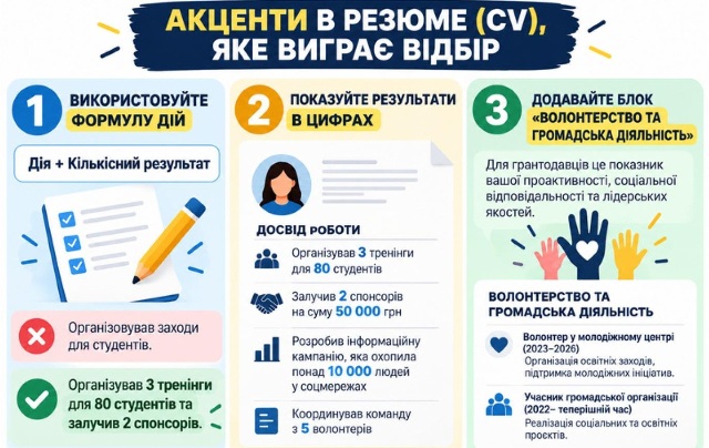 Студенти також дізналися як створити конкурентноспроможне резюме
